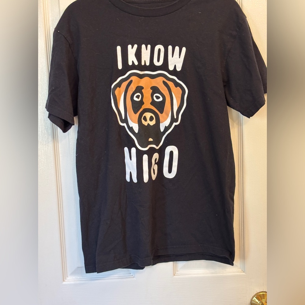 “I Know Nigo” Victor x Victor & Nigo Collab Black SS T-Shirt Men’s Medium - Picture 4 of 5